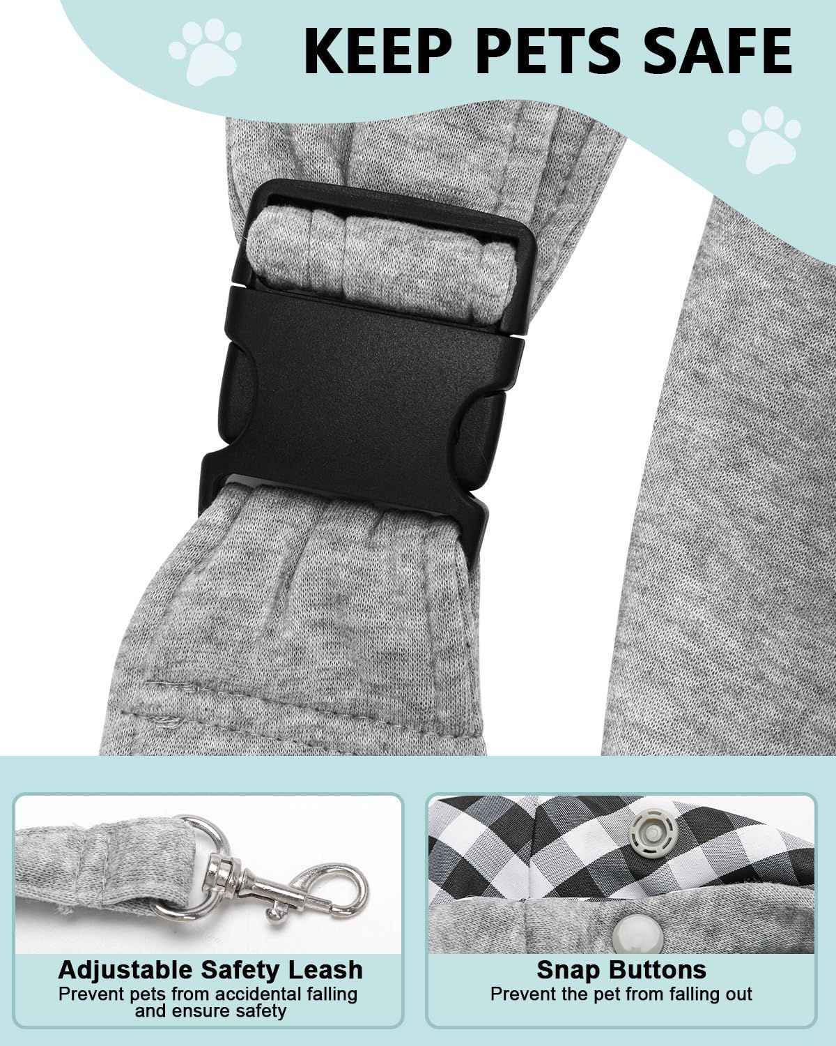 Grey Dog Carrier Bag - Small Dog