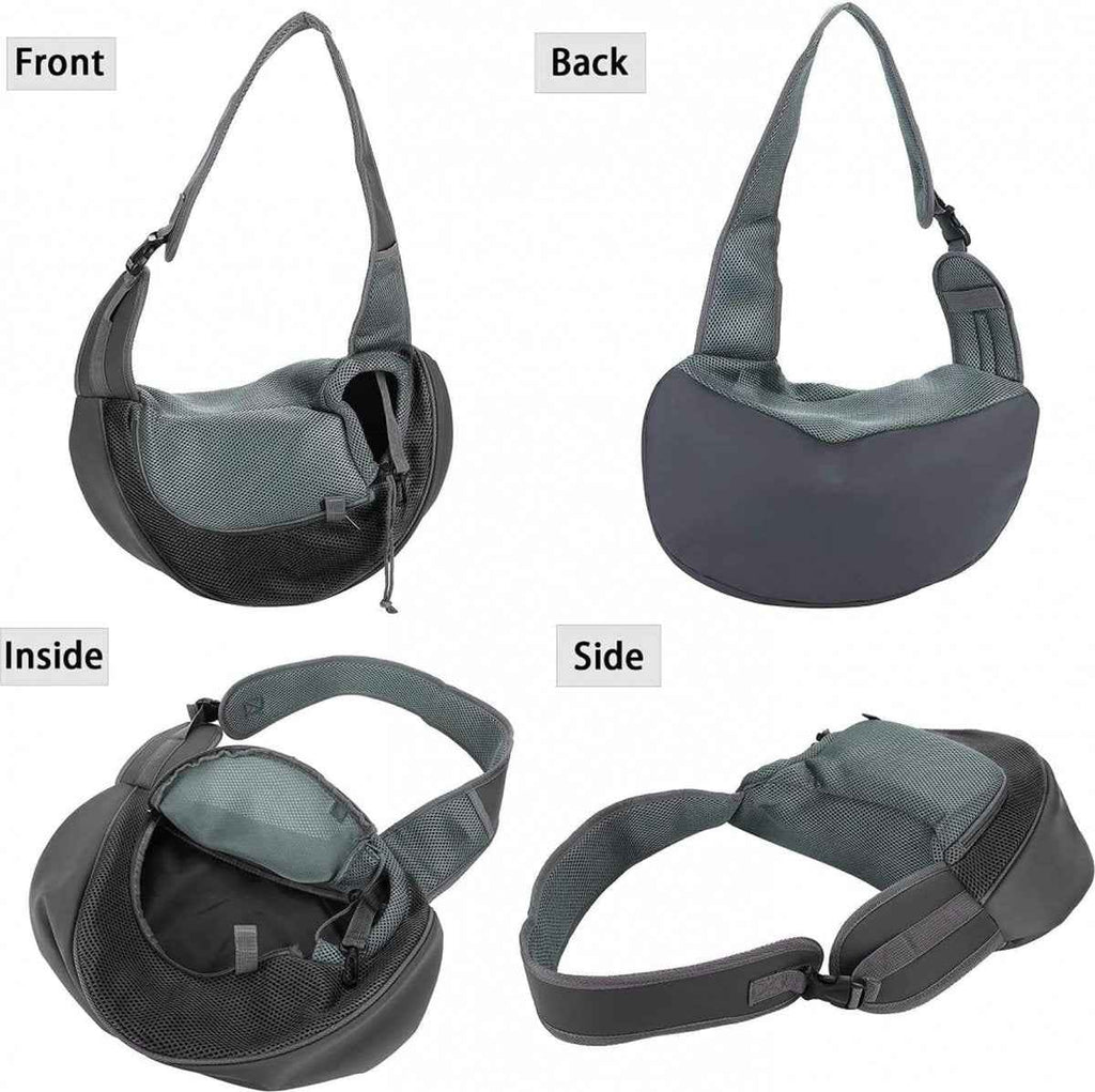 Pet Carrier Bag - Pet Travel Bag - 33 x 23 Cm - Suitable for Less Than 4 Kg - Black
