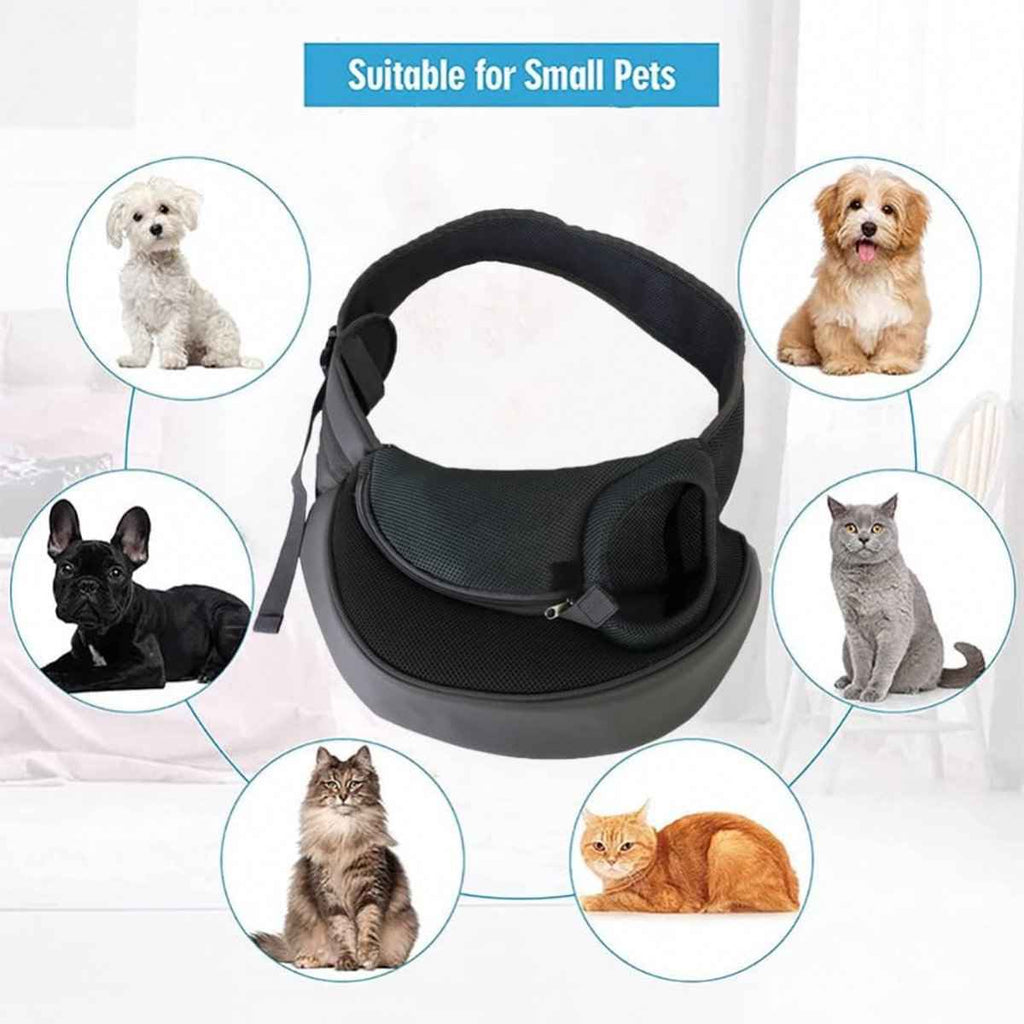 Pet Travel Bag - 42 x 26 Cm - Suitable For 3-7 Kg - Black