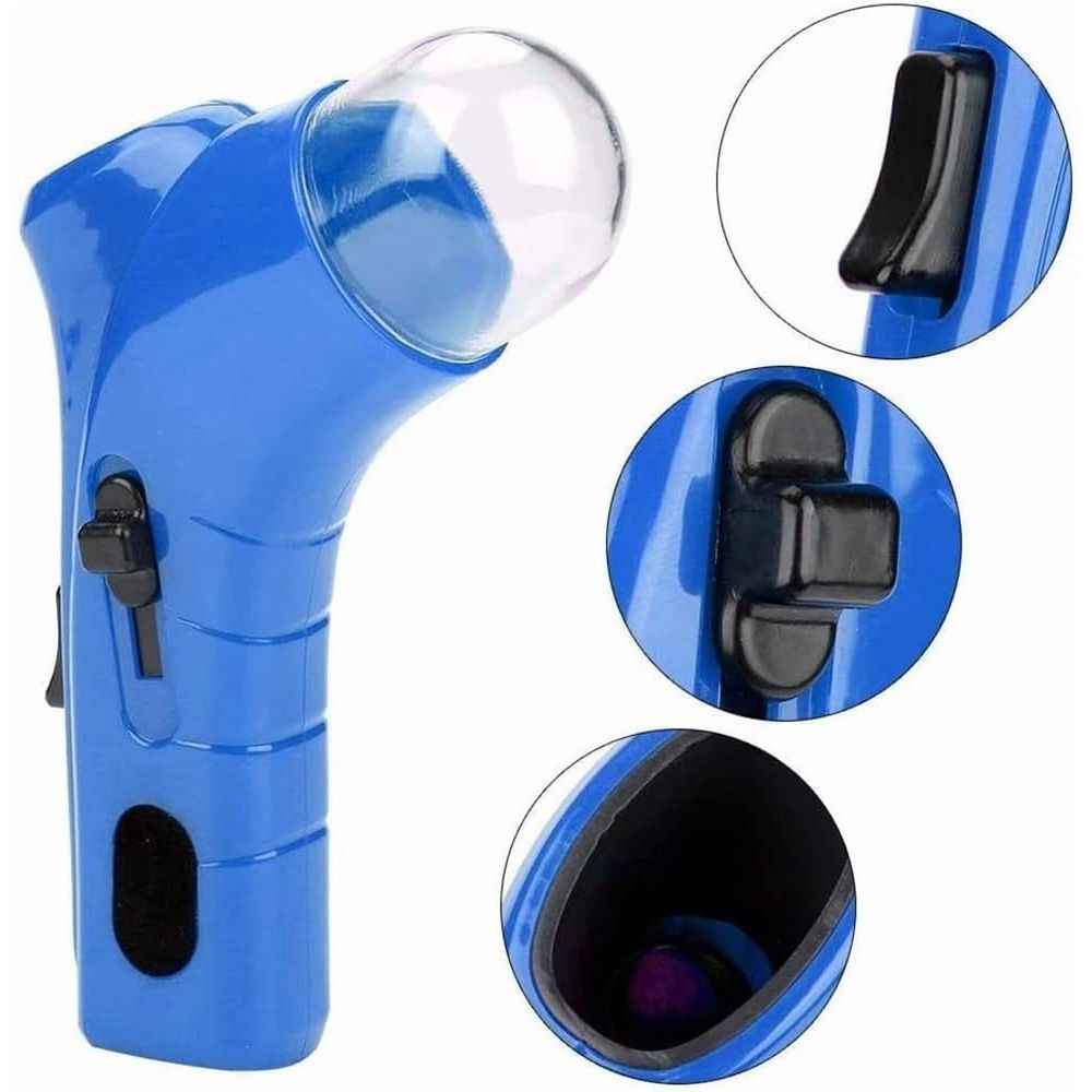 Cat Treat Launcher Gun, Cat and Dog Food Shooter Gun, Handheld Interactive Pet Snack Catapult, Fun Cat Ball Dispenser Gun Toy, Kitten Puppy Exercise Training Feeder for Park Walk Home(Red)