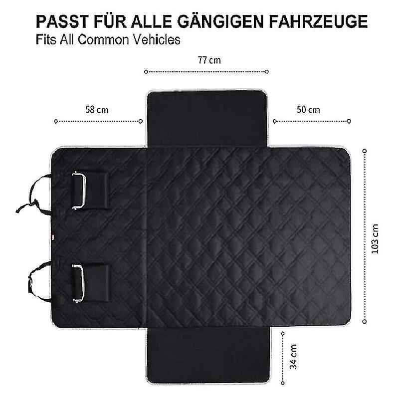 Dog Car Accessories - Dog Car Trunk Protector with Universal Side Protection - Extra Heavy Duty Dog Protection Mat, 185 x 103 cm Trunk Protector for All Cars