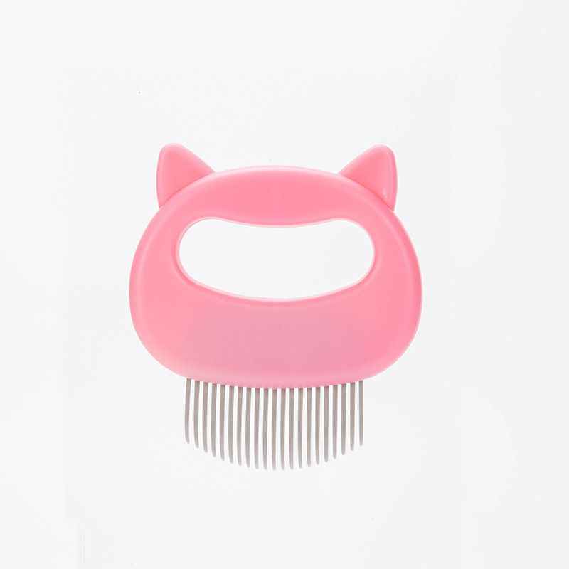 Ruihao Pet Comb Stainless Steel Flea Removal Cats Dogs One Pink