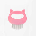 Ruihao Pet Comb Stainless Steel Flea Removal Cats Dogs One Pink