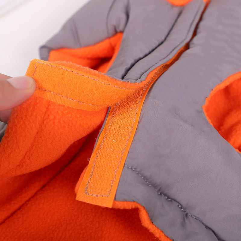Dog Vest Cotton Winter Warm Waterproof Pet Clothing Gray L
