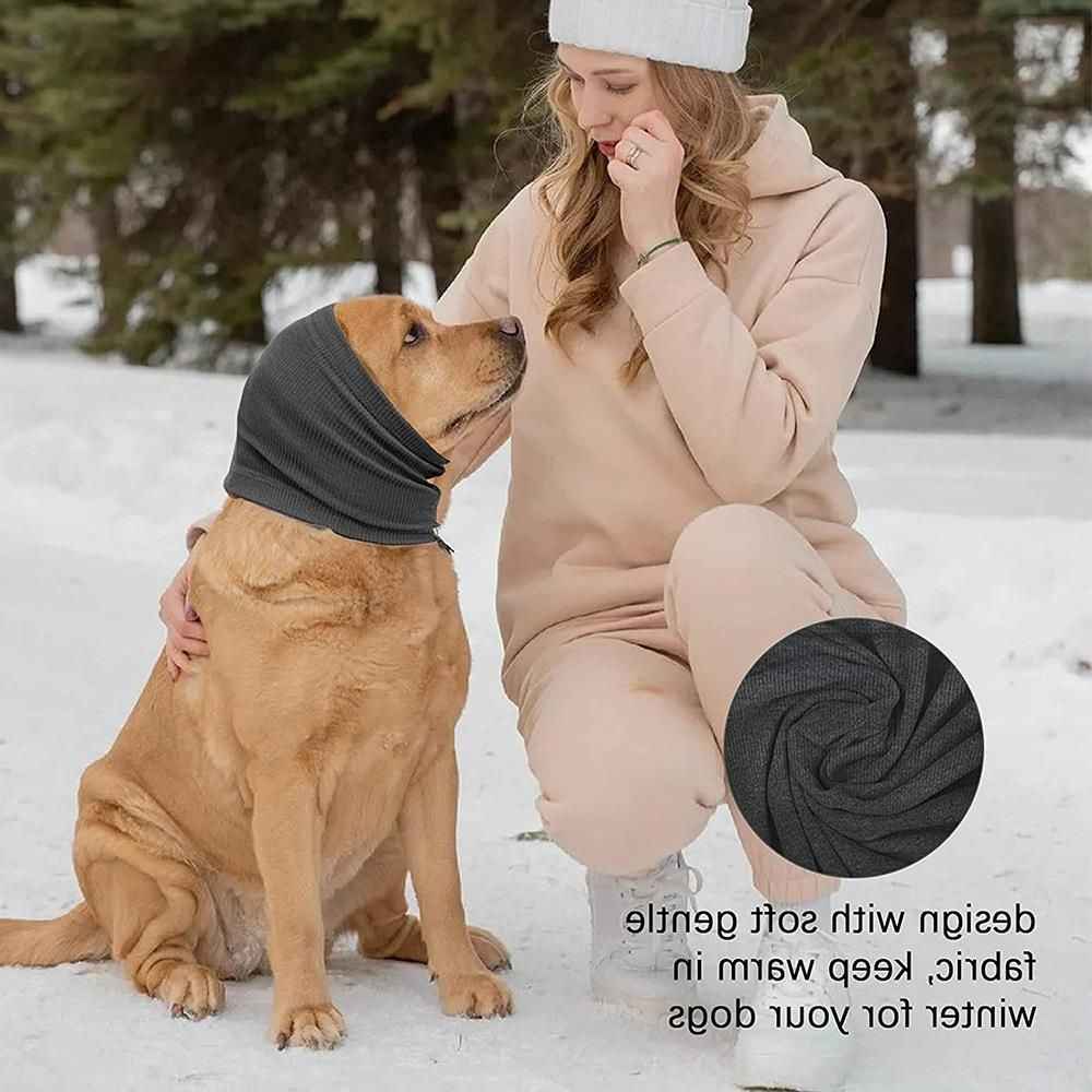 Pet Dog Ear Muffs Anti Noise Soft Winter Warm Blue M code