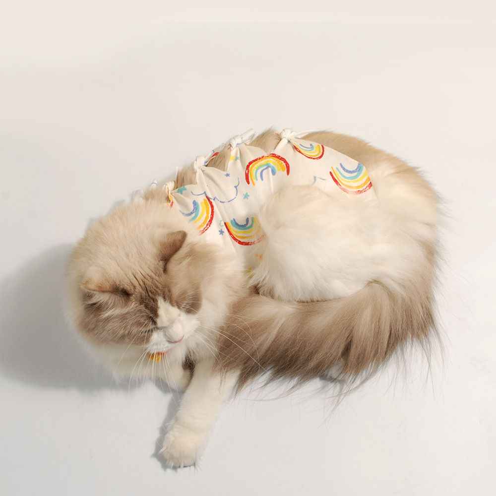 Cotton Cat Sterilization Recovery Clothing Bandage S. Flamingo M (3.00 kg-6.00 kg
