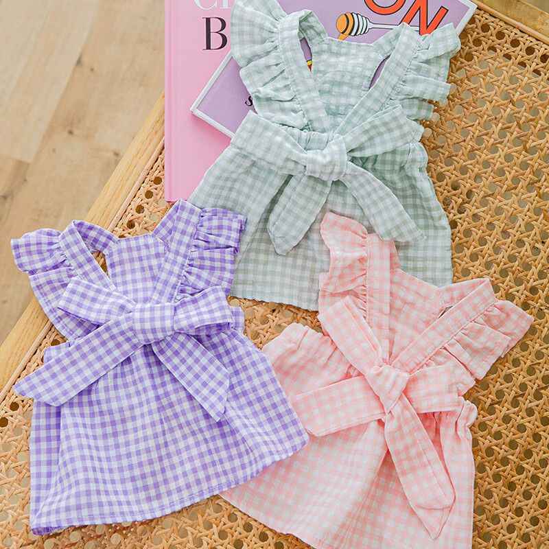 Pet Clothing Polyester Skirt Pretty Pet Yellow pineapple (cloud style random) XS (recommended weight 0.50 kg-1.50 kg