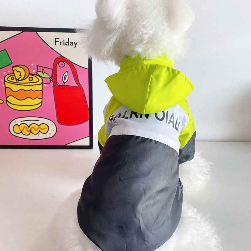 Pretty pet Polyester Windproof Jacket Small Dog Green jacket Xs bust 30 recommended 0.5-1.0kg