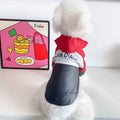Pretty pet Polyester Windproof Jacket Small Dog Red jacket Xl bust 50 recommended 5-6kg
