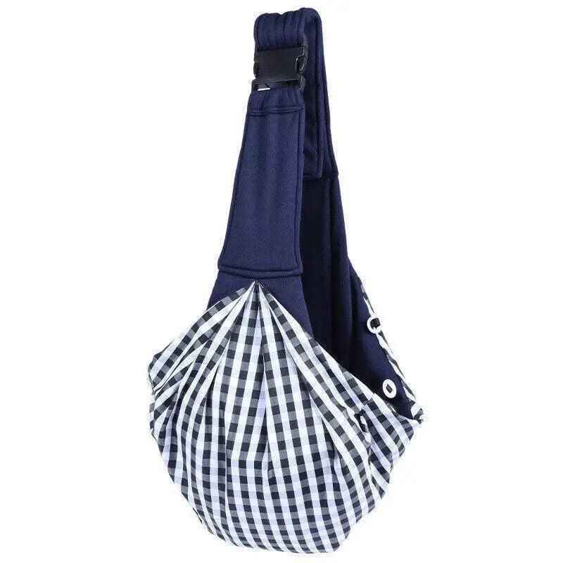 Portable Pet Sling Carrier Shoulder Bag for Small Dogs and Cats Travel Outdoor - Grey