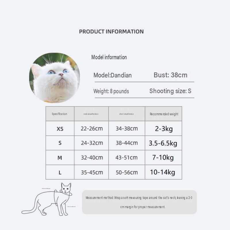 Green S Size Adjustable Cat Harness and Leash Set - Escape Proof H-Shape Design, Breathable Polyester, Soft Padding, Outdoor Walking Safety