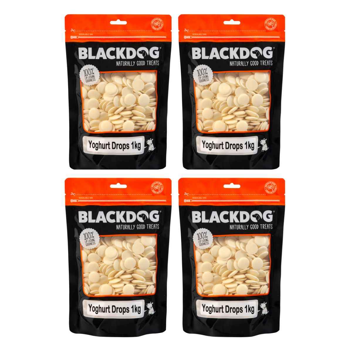 Blackdog Yoghurt Drops 1kg x4
