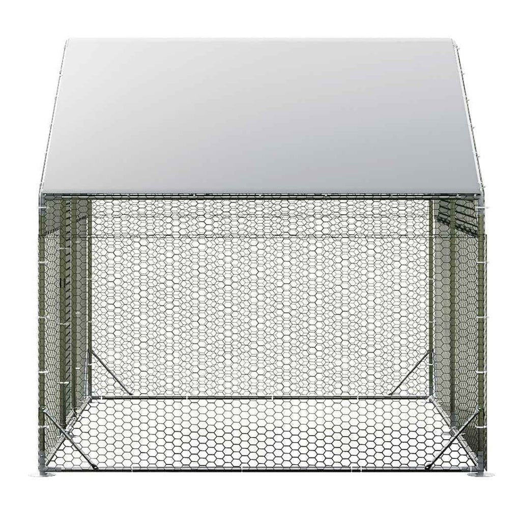 Pawz 200x300x194cm Large Metal Walk-in Chicken Coop Cage