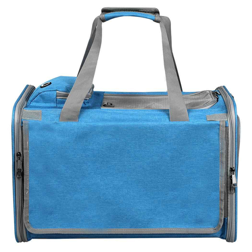 Pawz 3 in 1 Pet Soft Crate Dog Cat Carrier XL Size Blue
