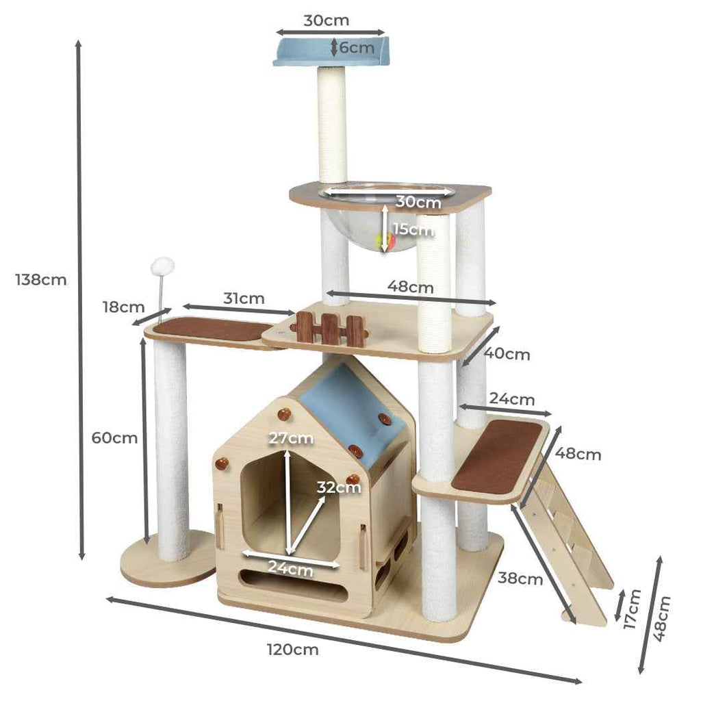 PaWz Cat Tree Scratching Post Scratcher