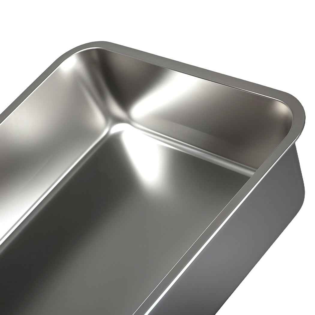 Pawz Stainless Steel Large Semi-Enclosed Cat Litter Box