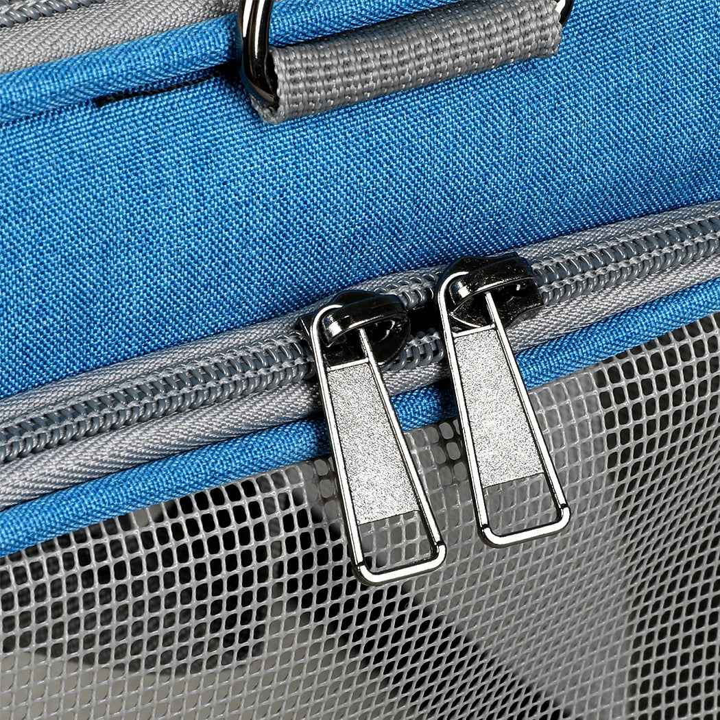 Pawz 3 in 1 Pet Soft Crate Dog Cat Carrier XL Size Blue